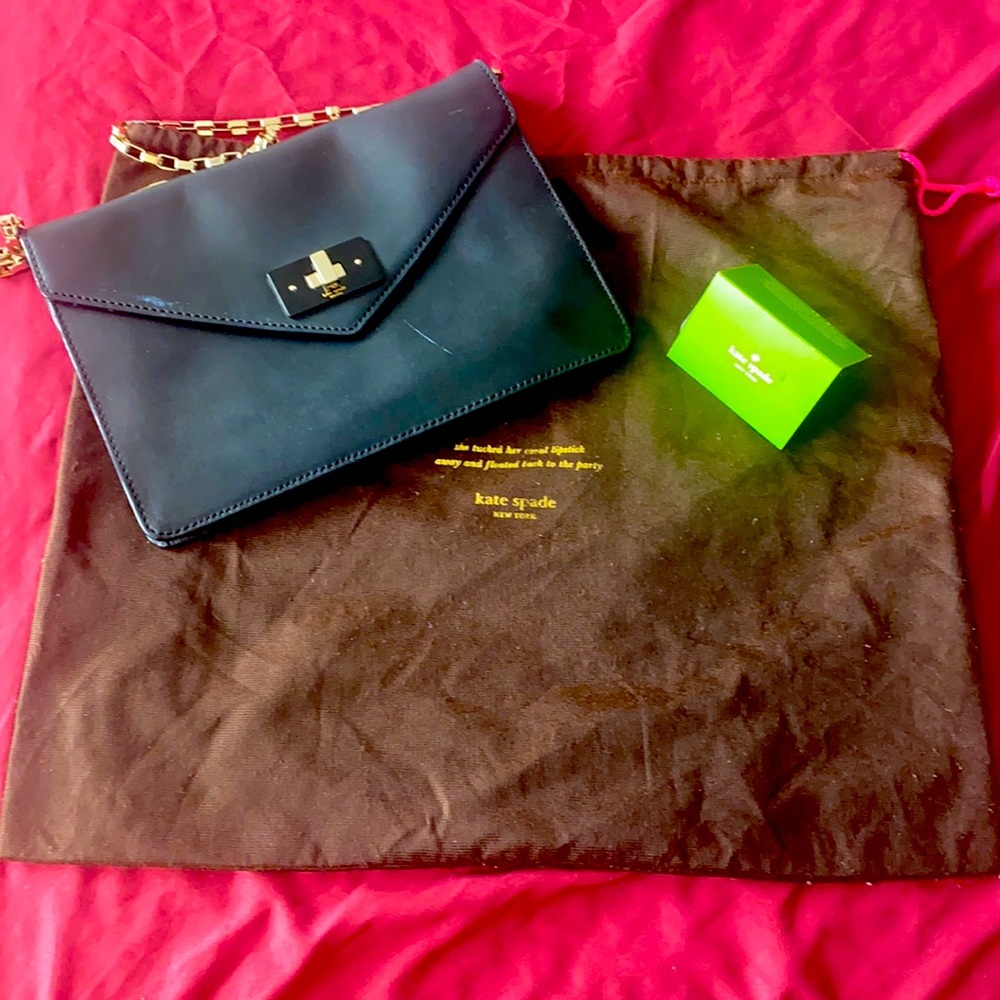 💯 authentic KATE SPADE MADISON CHAIN CLUTCH